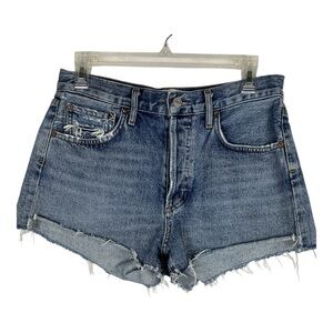 Agolde Parker Vintage Collection Denim Shorts Distressed Sz 26